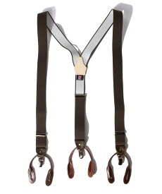 BEAMS F ALBERT THURSTON / ソリッドサスペンダー30mm ビームス メン ファッション雑貨 サスペンダー ブラウン ネイビー【送料無料】