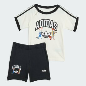 【SALE／20%OFF】adidas 【公式】アディダス adidas 返品可 adidas ディズニー ショーツと半袖Tシャツのセット キッズ アディダス トップス その他のトップス ホワイト【送料無料】
