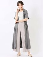 【SALE／30%OFF】m.f.editorial カルゼ ヴィンテージ ドロスト 半袖 シャツ ロング ワンピース レディー…