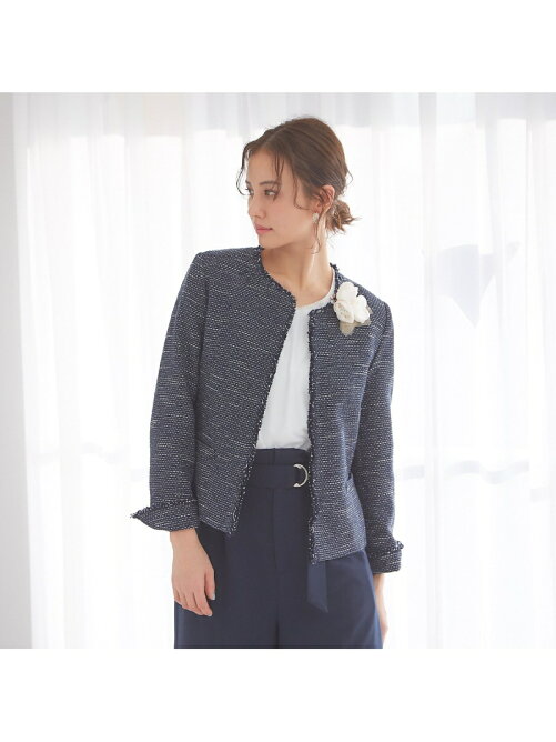 Abahouse Mavie Ecru マットスラブツイードジャケット Rakuten Fashion 楽天ファッション 旧楽天 ブランドアベニュー Aq6079