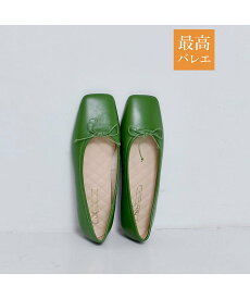 【SALE／30%OFF】Au BANNISTER 【最高バレエ】スクエアトゥ バレエシューズ オゥ・バニスター シューズ・靴 バレエシューズ ホワイト ブラック グリーン レッド【送料無料】