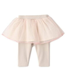 【SALE／50%OFF】petit main レギンスつきチュールスカート ナルミヤオンライン マタニティウェア・ベビー用品 ベビートップス ホワイト ピンク グレー