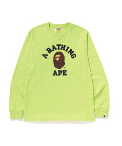 A BATHING APE COLLEGE LS TEE A xCVO GCv gbvX Jbg\[ETVc zCg ubN O[ lCr[ bh O[ u[ uEyz