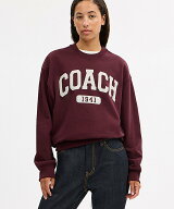 【SALE／40%OFF】COACH OUTLET 【公式】スポーティ シグネチャー ボーイフレンド クルーネック スウェッ…