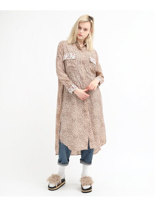 Rna チビヒョウシャツワンピース Rakuten Fashion 楽天ファッション 旧楽天ブランドアベニュー Ak6080