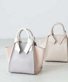 NATURAL BEAUTY BASIC リボンハンドルトートバッグ 24SS ナチュラルビューティベーシック バッグ トートバッグ グレー ブラック ベージュ【送料無料】