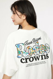 RODEO CROWNS WIDE BOWL パッチワークパターンアップリケ Tシャツ ロデオクラウンズワイドボウル トップス カットソー・Tシャツ ホワイト ブラック イエロー【送料無料】