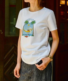Mademoiselle NON NON 【WEB限定】甘撚天竺 シロクマプリント半袖Tシャツ マドモアゼルノンノン トップス カットソー・Tシャツ グレー ホワイト【送料無料】