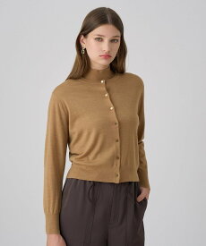 ANAYI 【セットアップ対応商品】スーパーファインメリノクルー カーディガン アナイ トップス カーディガン ピンク ネイビー グレー ブラウン【送料無料】