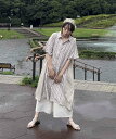 【SALE／65%OFF】AS KNOW AS plus ○『ゆったりサイズ』『体型カバー』異素材MIX半袖シャツワンピース アズノゥアズプラス ワンピース・ドレス シャツワンピース ネイビー ホワイト ブルー