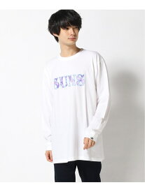 ANDSUNS (M)MANEATER SUNS LS TEE アンドサンズ トップス カットソー・Tシャツ グレー パープル ホワイト【送料無料】