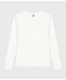 PETIT BATEAU クルーネック長袖Tシャツ プチバトー トップス カットソー・Tシャツ ホワイト ブラック ネイビー【送料無料】