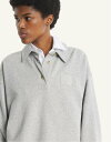 【SALE／50%OFF】Maison Kitsune (W)MAISON KITSUNE STAMP POLO SWEATSHIRT メゾン キツネ トップス スウェット・トレ…