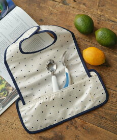 【SALE／50%OFF】組曲 KIDS gingham K heart エプロン クミキョク マタニティウェア・ベビー用品 スタイ・よだれかけ ネイビー ベージュ