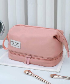 【SALE／30%OFF】miniministore 自立 化粧ポーチ 二段コスメポーチ 韓国 ミニミニストア バッグ その他のバッグ ブルー グリーン ネイビー ピンク ブラック