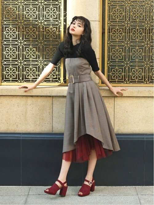31 Sons De Mode チュールペチ付チェックベアワンピース Rakuten Fashion 楽天ファッション 旧楽天ブランドアベニュー 90