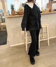 羽織にもなる!ペプラムシャツチュニック