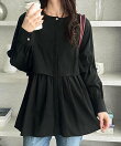 羽織にもなる!ペプラムシャツチュニック