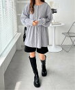羽織にもなる!ペプラムシャツチュニック