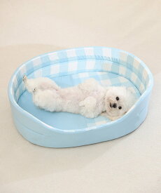 【SALE／20%OFF】aimoha home aimoha home/ギンガムチェック柄ペットマット アイモハ ペット用品 ペット用ベッド・マット・クッション ブルー