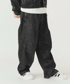 【SALE／40%OFF】BEAMS 【別注】Gramicci / デニム オーバーパンツ ビームス メン パンツ ジーンズ・デニムパンツ ブラック【送料無料】