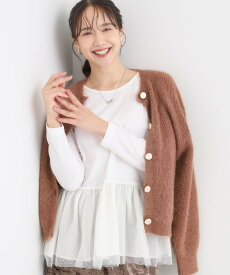 SHOO・LA・RUE 裾フリルレイヤードトップス シューラルー トップス カットソー・Tシャツ ホワイト