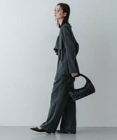 【SALE／29%OFF】SENSE OF PLACE フリルトップパンツセットアップ センス オブ プレイス ワンピース・ドレス ワンピース ベージュ ブラック グレー【送料無料】