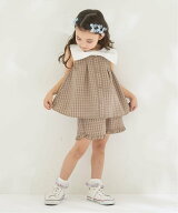 【SALE／20%OFF】Lycee mine リボン衿つきブラウス・裾フリルハーフパンツセット【子供服】【キッズ】【…