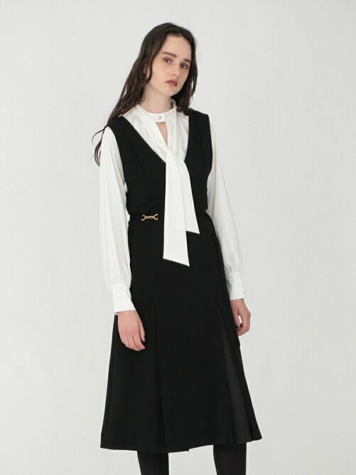 Loveless ブラック Vネック ジャンパースカート Rakuten Fashion 楽天ファッション 旧楽天ブランドアベニュー Bq6084