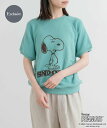 【SALE／30%OFF】URBAN RESEARCH DOORS 『別注』Sports Wear*DOORS PEANUTS甘編みスウェットTシャツ アーバンリサーチドアーズ トップス カットソー・Tシャツ グレー ワインレッド グリーン【送料無料】