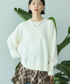 AMERICAN HOLIC 【WEB限定】バイパチサイドスリットニットプルオーバー＜静電気軽減＞ アメリカンホリック トップス ニット ブラック ブルー ホワイト グレー