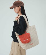 BEAMS HEART WOMEN 2セット カラー刺繍 バッグ 26AW 秋新作 ロングシーズン 大容量 チャーム付き マザー…