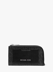 【SALE／75%OFF】MICHAEL KORS GIFTING Lジップ ウォレット - MKシグネチャー マイケルコース マイケル・コース 財布・ポーチ・ケース 財布 ブラック【送料無料】