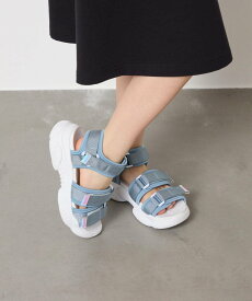 【SALE／43%OFF】a.v.v [20-23cm][マジックテープで簡単]軽量厚底スポサン アー・ヴェ・ヴェ シューズ・靴 サンダル ブラック