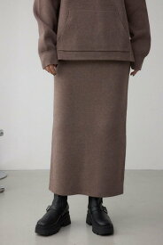AZUL BY MOUSSY スウェッターニットスカート アズールバイマウジー スカート ロング・マキシスカート グレー ブラウン ブラック【送料無料】