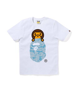 A BATHING APE SOLID CAMO MILO ON APE HEAD TEE �A �x�C�V���O �G�C�v �g�b�v�X �J�b�g�\�[�ET�V���c �z���C�g�y���������z
