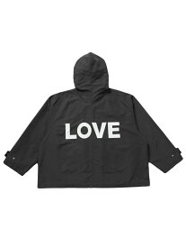 KATHARINE HAMNETT KATHARINE HAMNETT/(U)REBEL PARKA WITH LOVE リバースプロジェクトストア トップス パーカー・フーディー ブラック カーキ【送料無料】