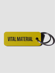 VITAL MATERIAL VITAL MATERIAL × Various Keytags CANARY / BLACK ���@�C�^�� �}�e���A�� �t�@�b�V�����G�� �`���[���E�L�[�`�F�[�� �C�G���[