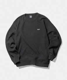 HUF OG LOGO CREW SWEATER ハフ トップス ニット ブラック ブラウン ブルー【送料無料】