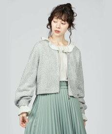 To b. by agnes b. WN94 CARDIGAN スパークルジップカーディガン アニエスベー トップス カーディガン グレー【送料無料】