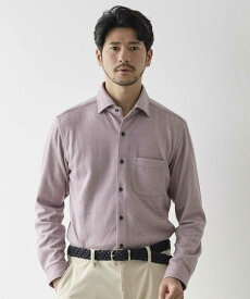 【SALE／50%OFF】UNION STATION ヘリンボン柄ホリゾンタルカラージャージシャツ メンズ ビギ トップス シャツ・ブラウス ブルー パープル ホワイト【送料無料】