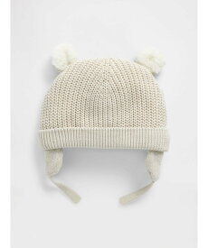 GAP (K)裏ボア くまさんビーニー (ベビー) ギャップ 帽子 ニット帽・ビーニー ベージュ グレー ブルー ピンク