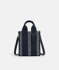 【SALE／60%OFF】COACH OUTLET 【公式】スミス ミニ トート バッグ・シグネチャー ジャカード コーチ　アウトレット バッグ ショルダーバッグ ブルー【送料無料】