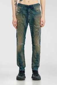 DIESEL (ディーゼル) ストレッチ ブラックコーティング ジョグジーンズ 
