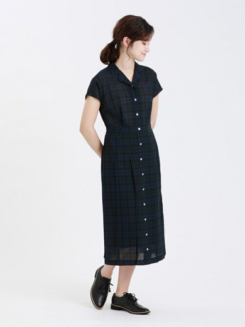 Mackintosh Philosophy オープンカラーチェックワンピース Rakuten Fashion 楽天ファッション 旧楽天ブランドアベニュー Da00