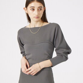 【SALE／35%OFF】Rouge vif la cle ホールガーメントビスチェ ルージュ・ヴィフ ラクレ トップス シャツ・ブラウス ブラック グレー【送料無料】