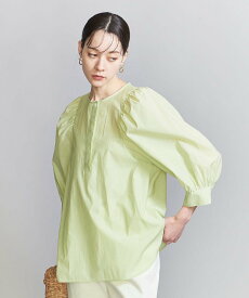 【SALE／50%OFF】BEAUTY&YOUTH UNITED ARROWS コットンナイロン パフスリーブ ブラウス -ウォッシャブル- ユナイテッドアローズ アウトレット ワンピース・ドレス チュニック グリーン ホワイト ブラック【送料無料】