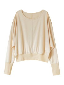 【SALE／20%OFF】UNOHA SLIT SLEEVE TOP ウノハ トップス カットソー・Tシャツ ブラウン ホワイト ブルー【送料無料】