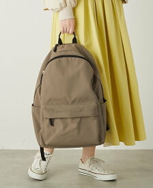 MELROSE CLAIRE 《追加》【撥水軽量!大人の12ポケットリュック】 メルローズクレール バッグ リュック・バックパック ベージュ ブラック【送料無料】