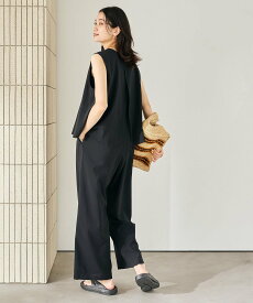 UNITED ARROWS green label relaxing [size SHORT/TALLあり]ドライクロス レイヤード オールインワン ユナイテッドアローズ グリーンレーベルリラクシング オールインワン・オーバーオール オールインワン・つなぎ ブラック【送料無料】